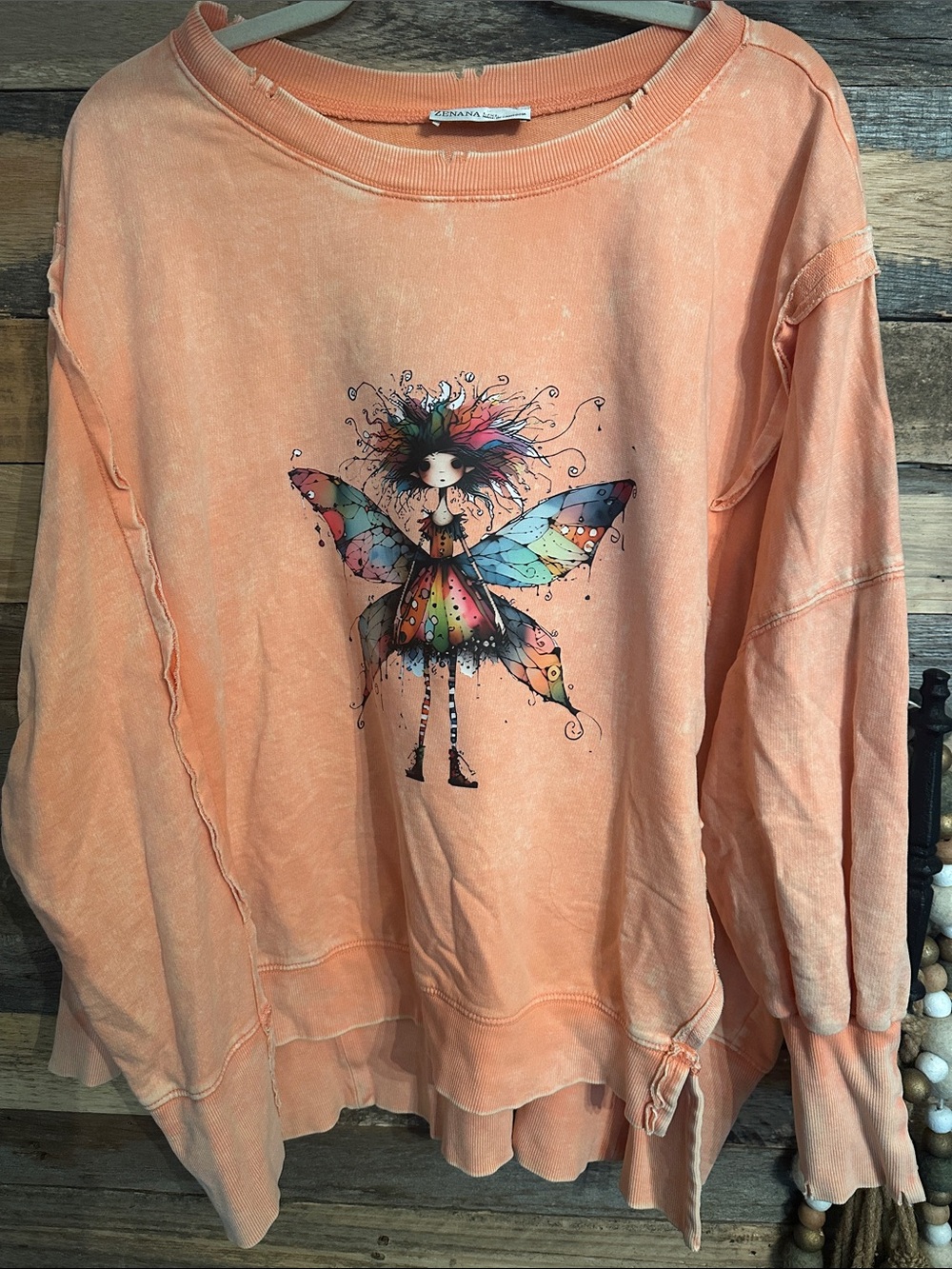 Orange Fairy Graphic Sweatshirt Camden .. so sweet for fall